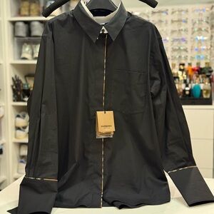 Burberry Elegant Black Blouse -US 10